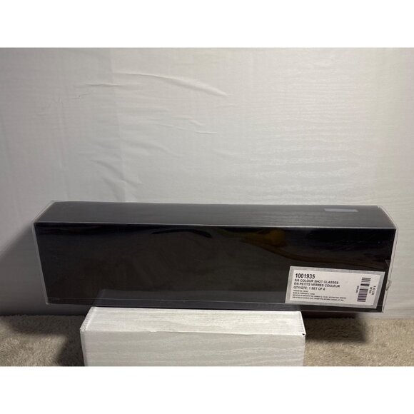 6 Bombay Colored Shot Glasses In Gift Box 2.5 Oz Capacity Multicolor Design - Picture 12 of 12